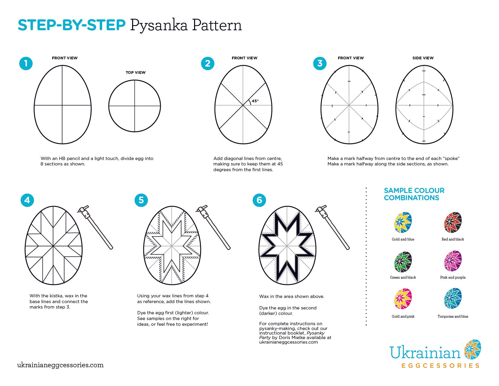 Pysanka Pattern - Printable Activity Sheet 3