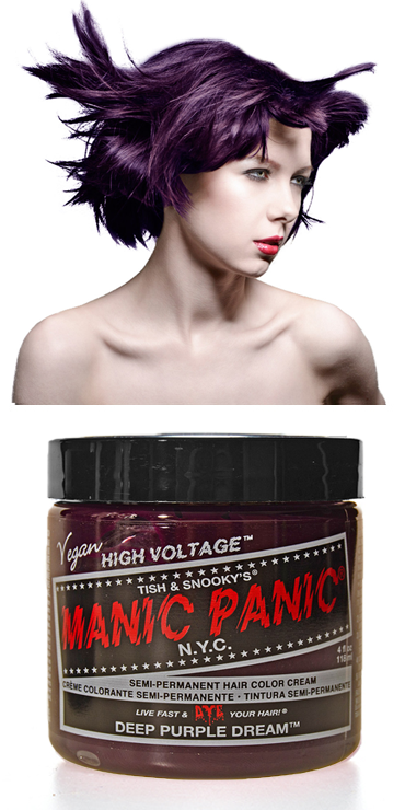 Manic Panic Semi Permanent Vegan Hair Dye Deep Purple Dream