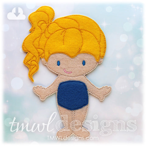 Iris Felt Paper Doll - TMWL Designs