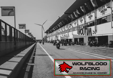 Wolfblood Racing racetrack picture engine oil modifier tube 