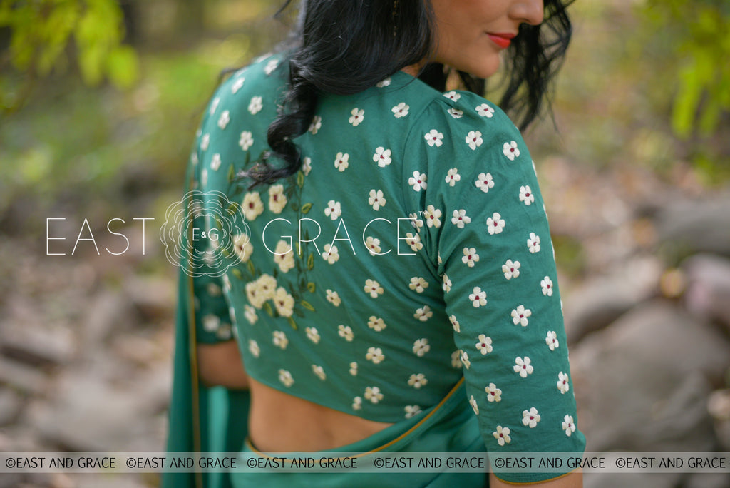 Sweet Pear Celadon Green Pure Satin Georgette Saree