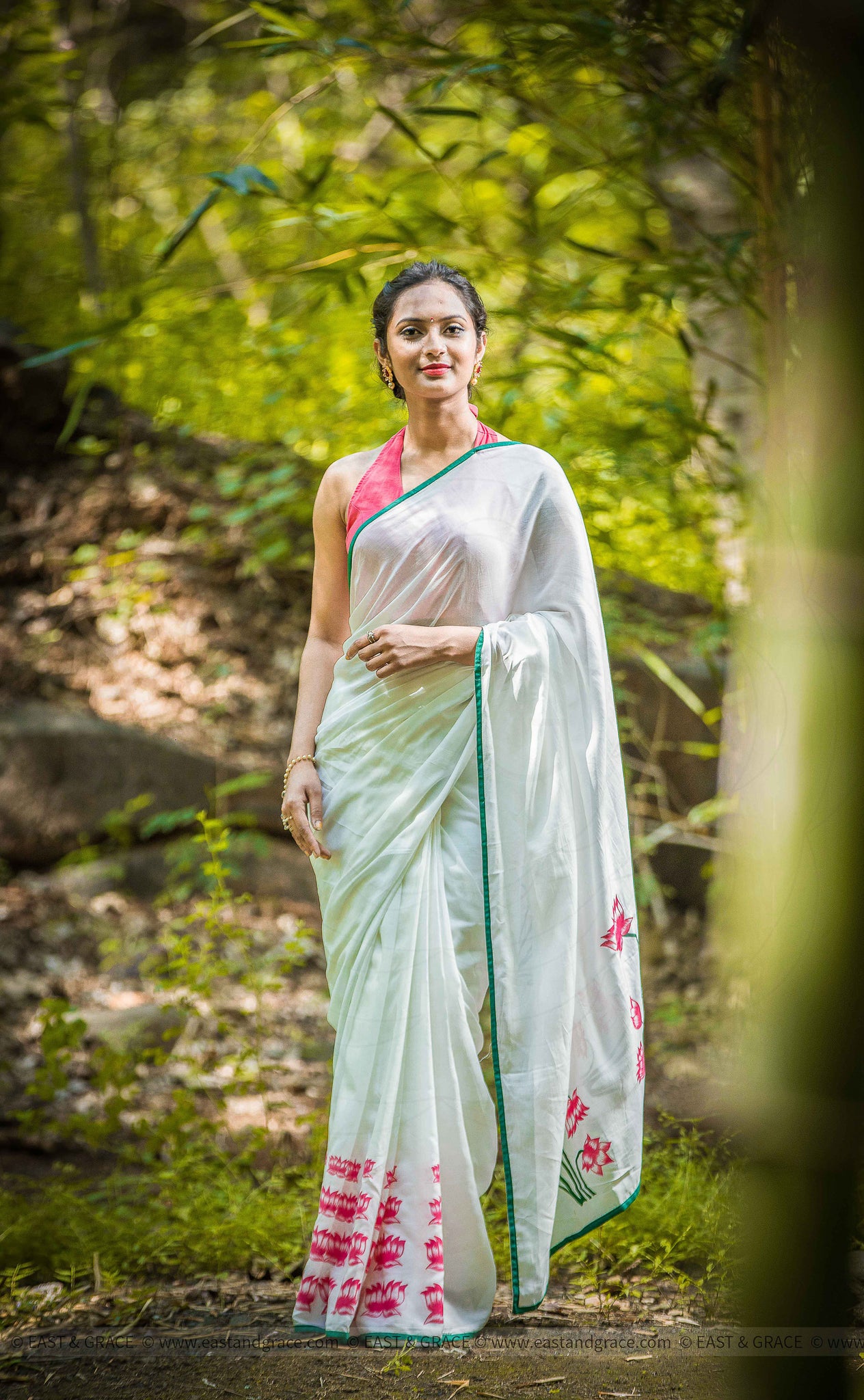 Padma Muslin-Cotton Hand-Painted Saree