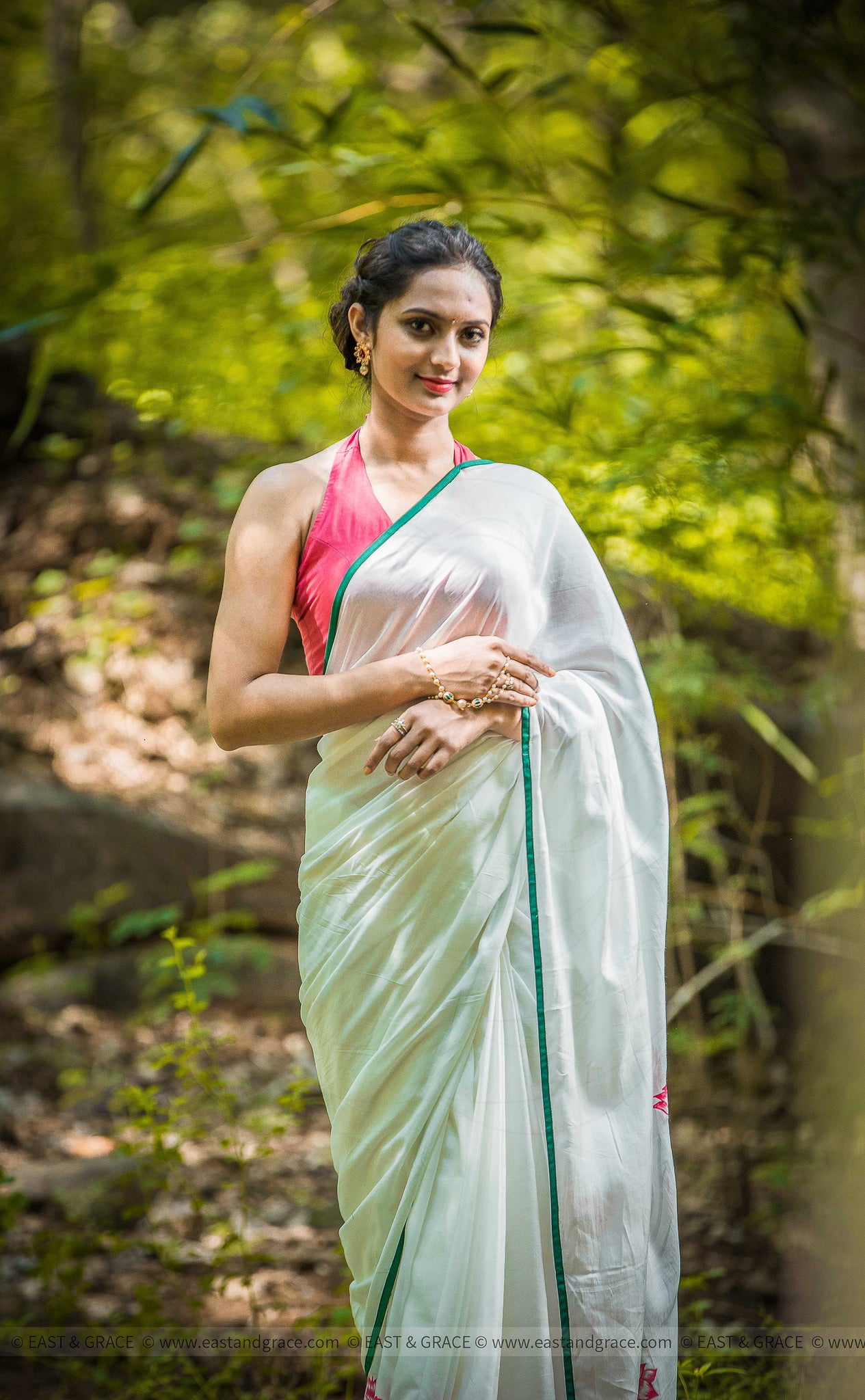 Padma Muslin-Cotton Hand-Painted Saree