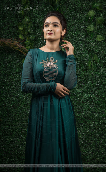 dark sea green dress