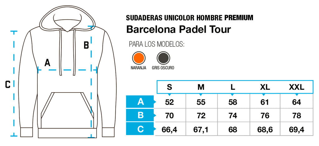 Sudadera PREMIUM unicolor de con capucha. Color gris oscuro con – PADEL TOUR