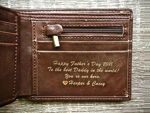  Personalized Men's Leather Wallet