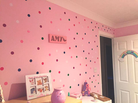Polka Dots nursery wall decals