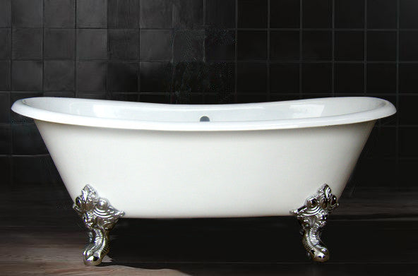 cast iron tub with feet