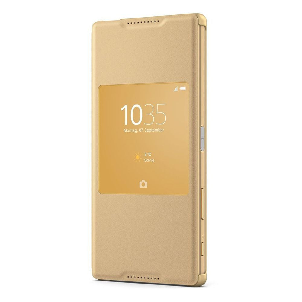 Dijk Defilé kleur Sony SCR46 Style Cover Window Case for Sony Xperia Z5 Premium in Gold —  Doohickey Hut