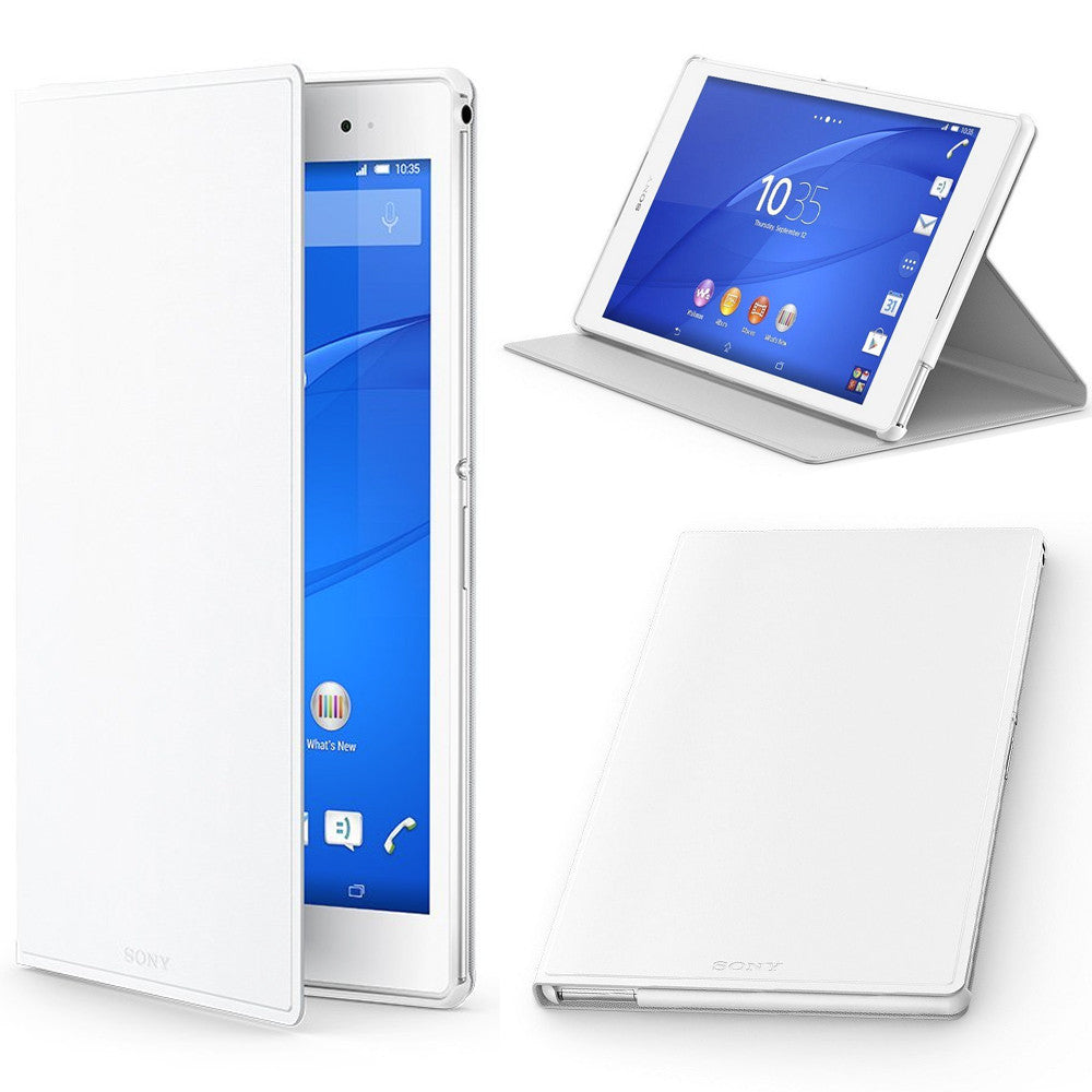 rijst Minnaar een schuldeiser Official Sony Xperia Z3 Tablet Compact Flip Stand Cover White - SCR28 —  Doohickey Hut