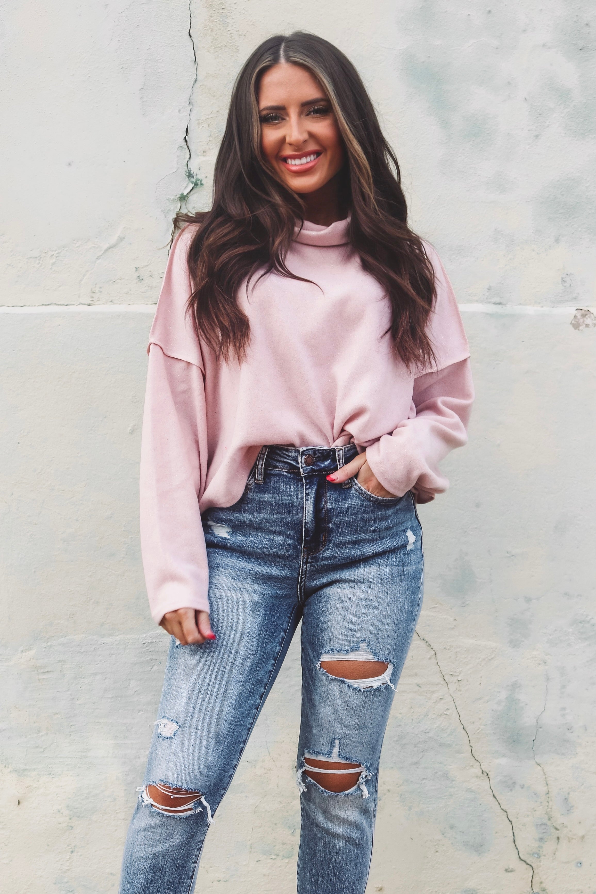 Agnetha Top in Mauve
