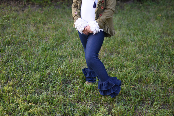 Denim Bells - Ooh La La Ruffles Boutique