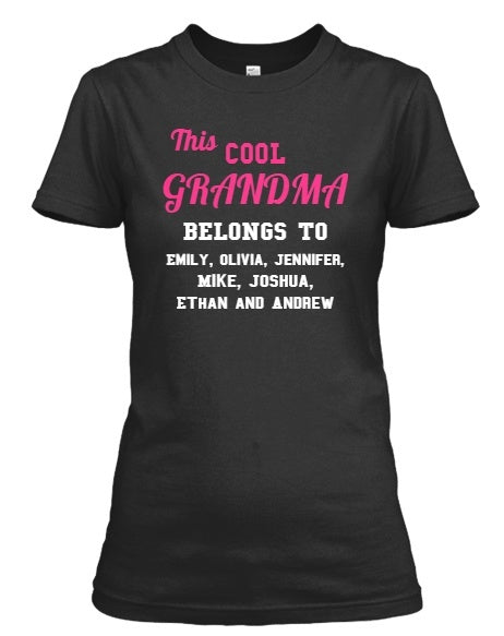 cool t shirts for grandma