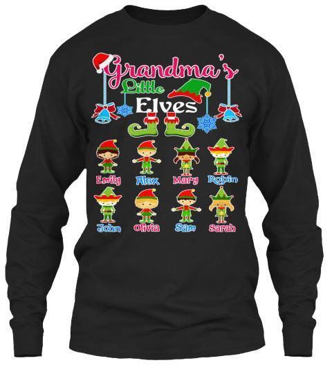 sweatshirt with grandkids names