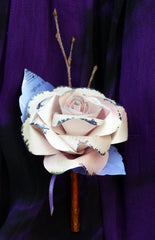Paper flower buttonhole