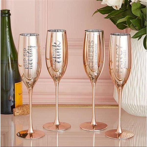 fun champagne glasses