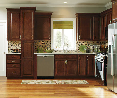 Aristokraft Radford Maple Kitchen Cabinets with Cafe finish