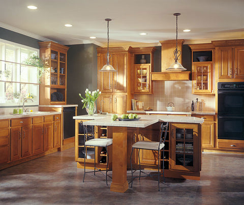 Aristokraft Maple Grayson Kitchen Cabinets in Autumn Finish