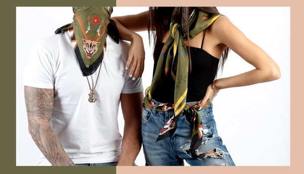 A.M. Club Silk Scarf Lookbook 