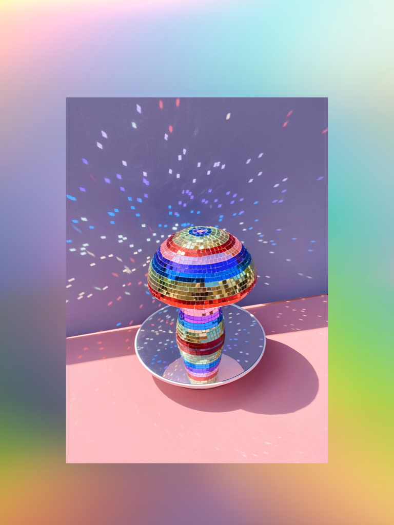Lógicamente Increíble confirmar rainbow disco mushroom disco home decor – A.M.