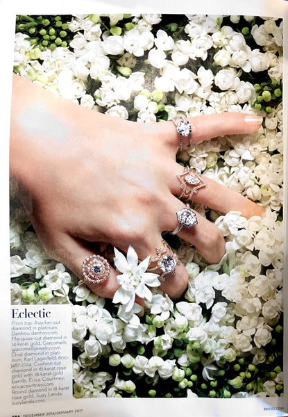Giacomelli Jewelry rings- brides magazine