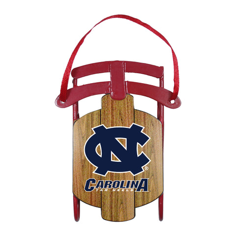 ~North Carolina Tar Heels Ornament - Metal Sled~ backorder