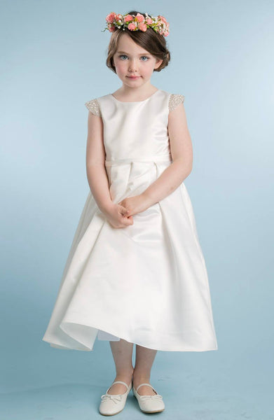 Buy girls white satin dress㸀 OFF-63%