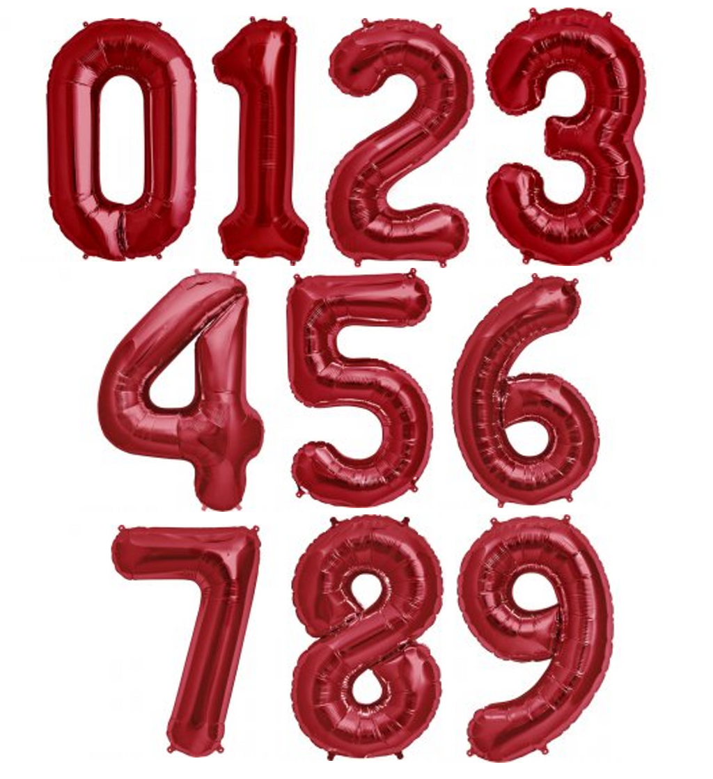 red number balloons