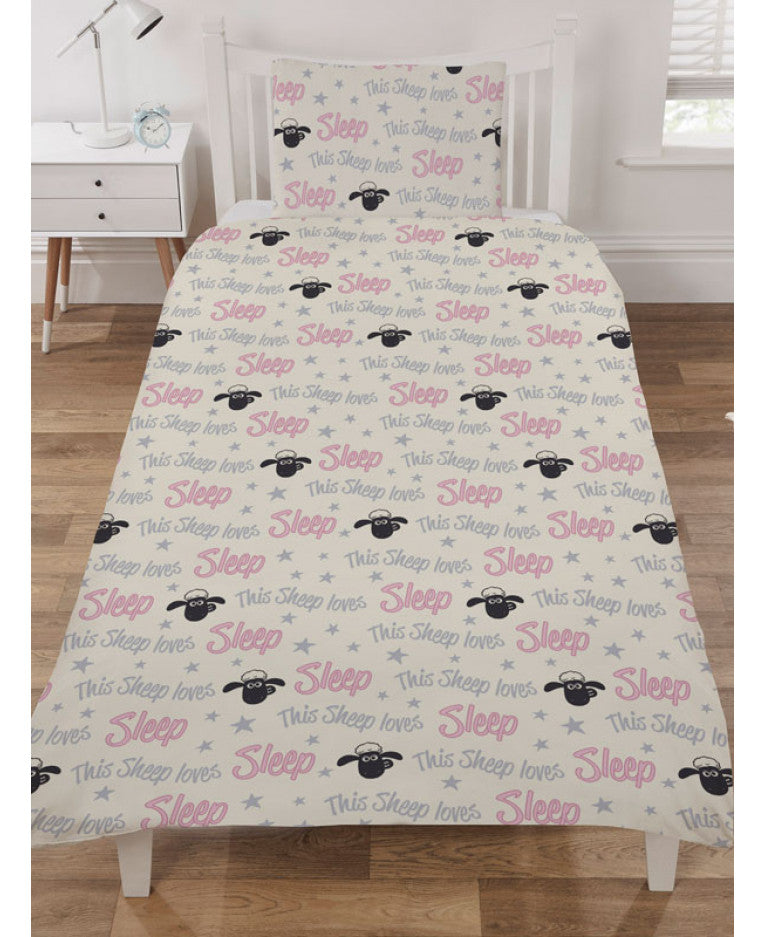 Shaun The Sheep Love Sleep Single Duvet Cover Shaun The Sheep