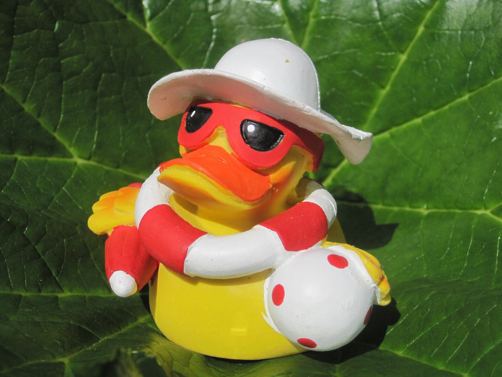 Beach Latex Rubber Duck From Lanco Ducks