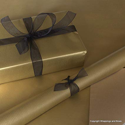 black ribbon gift wrap