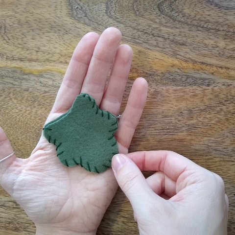 Finished Stitch - Felt Leaf Tutorial