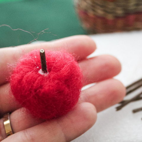 Step 7 - Wool Felted Apples Tutorial - Bella Luna Toys