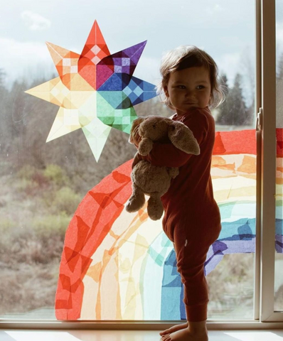 Decorate a Window with Rainbows - Bella Luna Toys