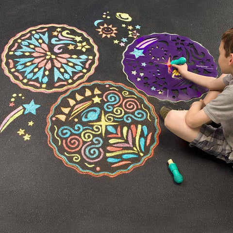 Chalkscapes Mandala Stencils - Bella Luna Toys