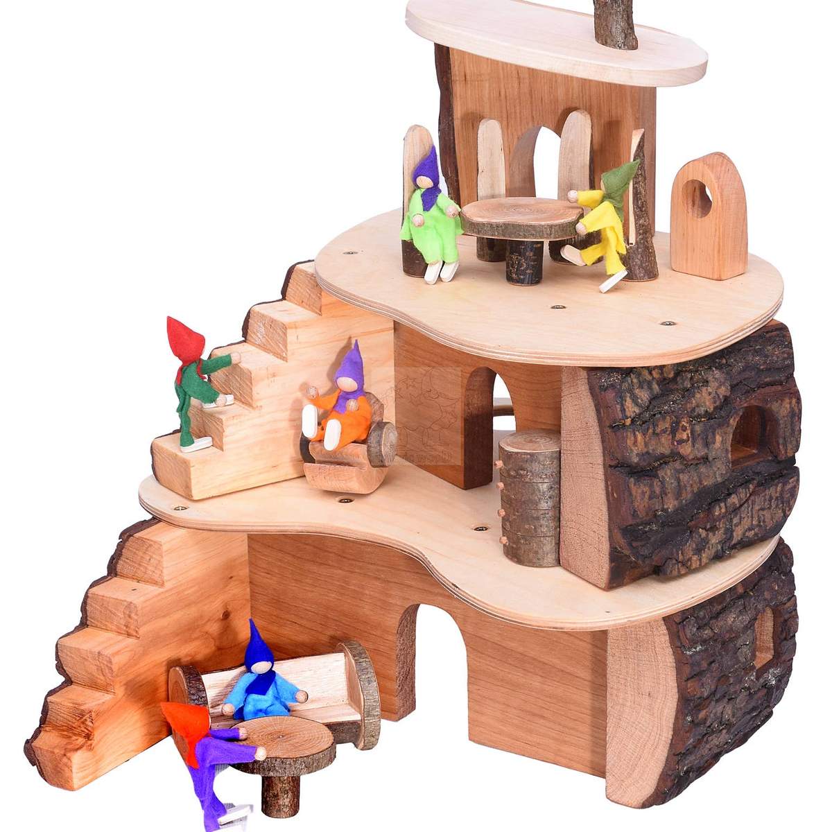 wooden toy treehouse