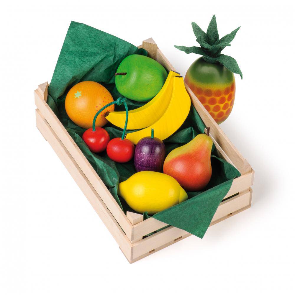 wooden fruit set