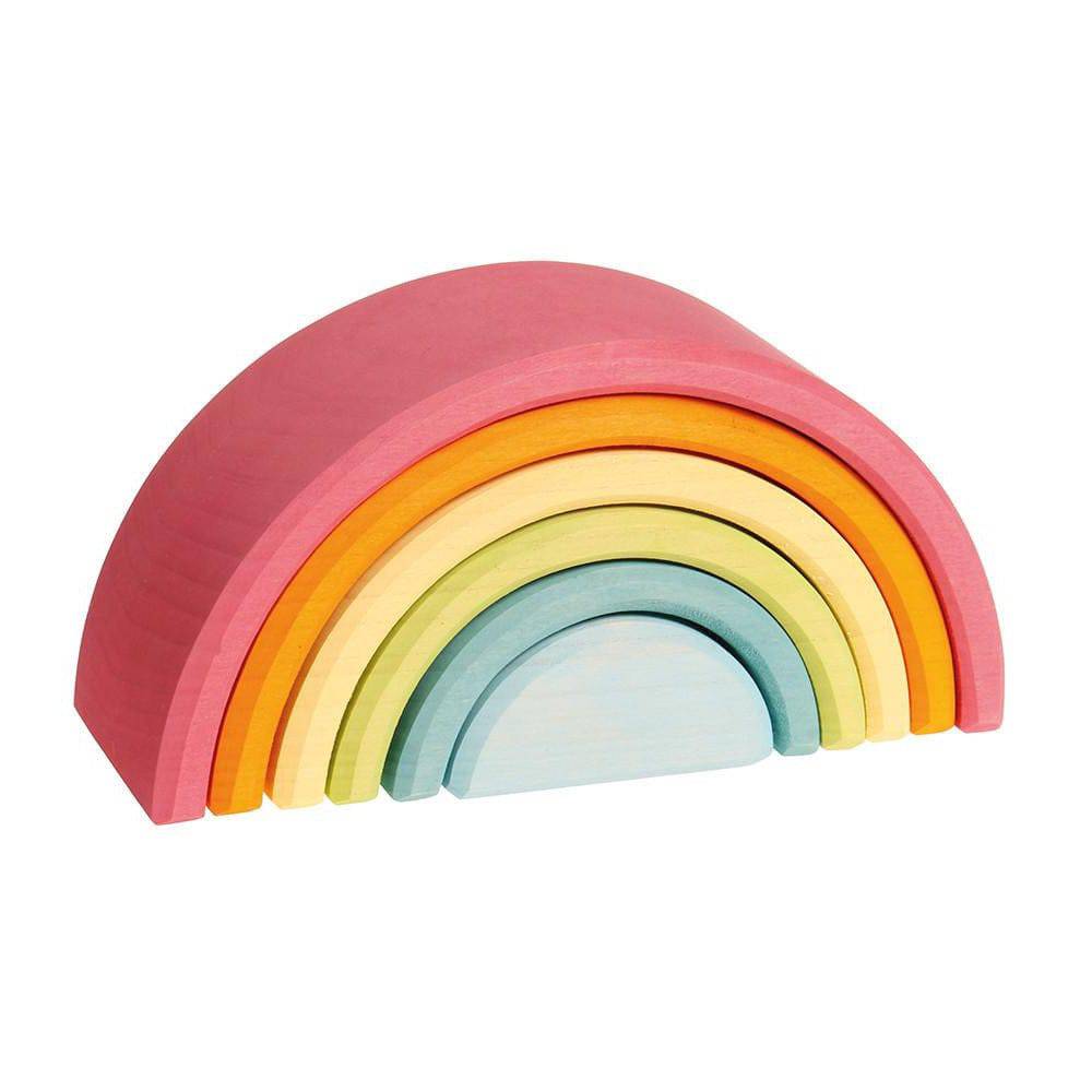 pastel wooden rainbow