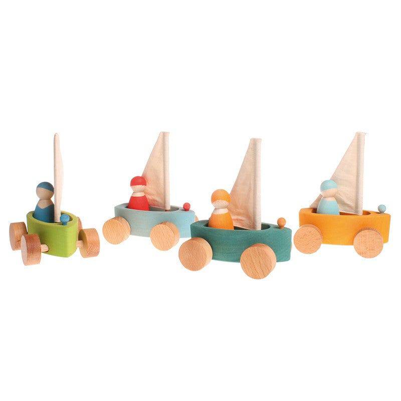 Grimms Little Land Yachts - Wooden Toy 