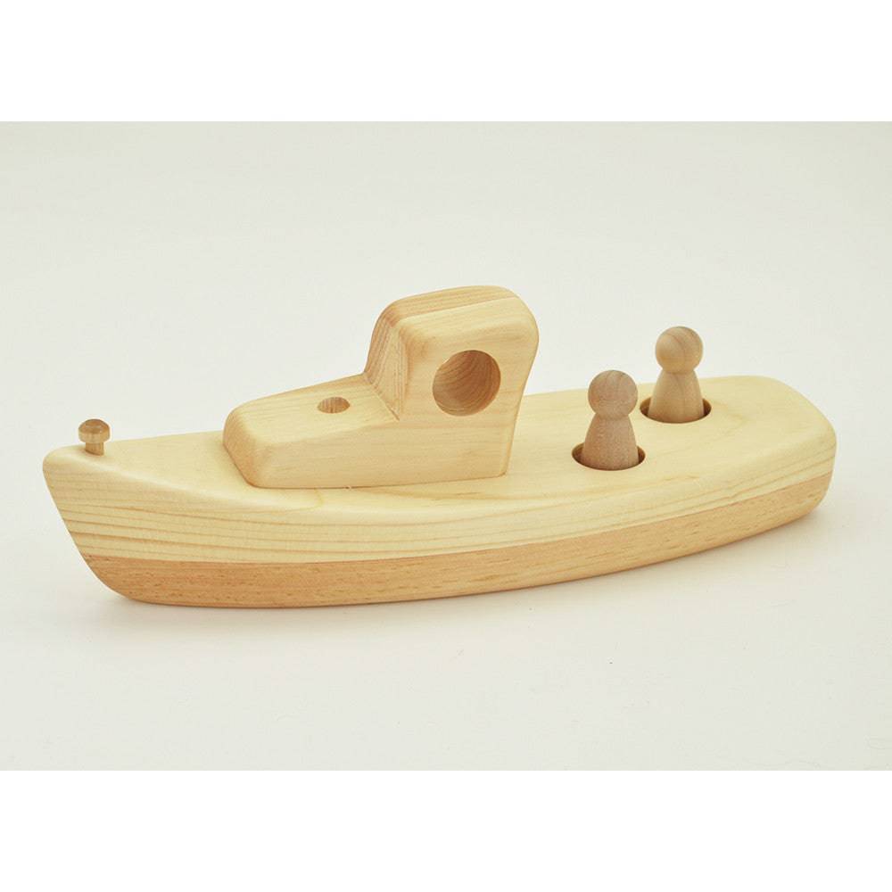 wooden toy boat