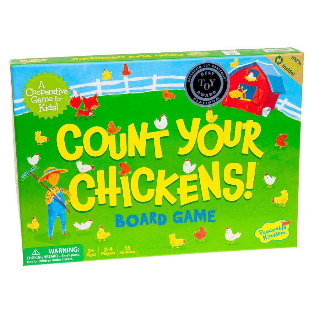 Peaceable Kingdom | Count Your Chickens Cooperative Board Game | Bella Luna Toys
