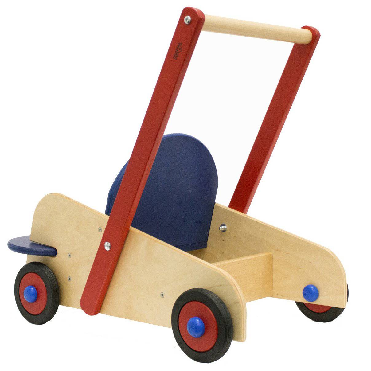 wooden walker wagon with blocks