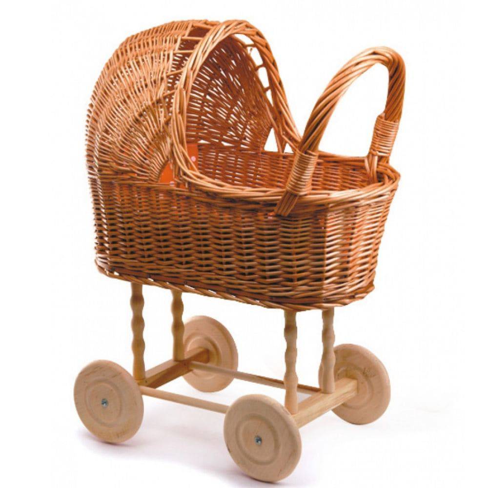 dolls pram wicker