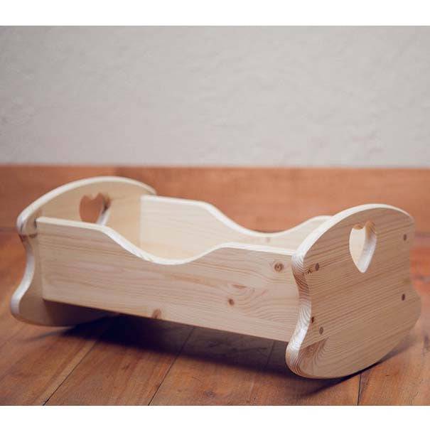 wooden cradle