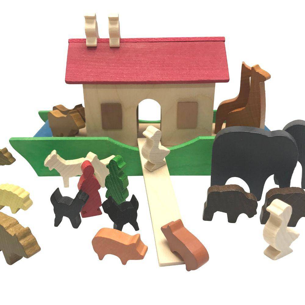 wooden noahs ark toy