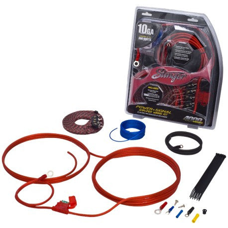 Stinger 4000 series 10 gauge power and signal wiring kit (SK46101)