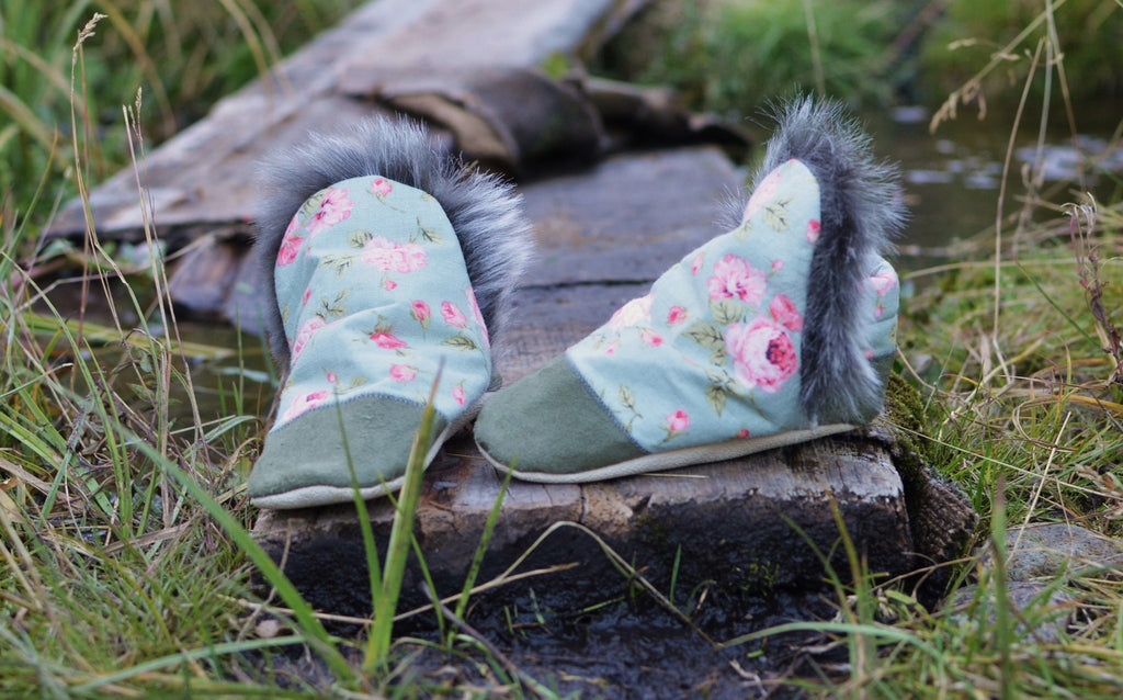 floral print baby shoes