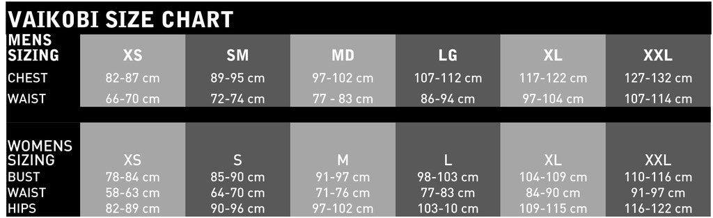 size guide clothing