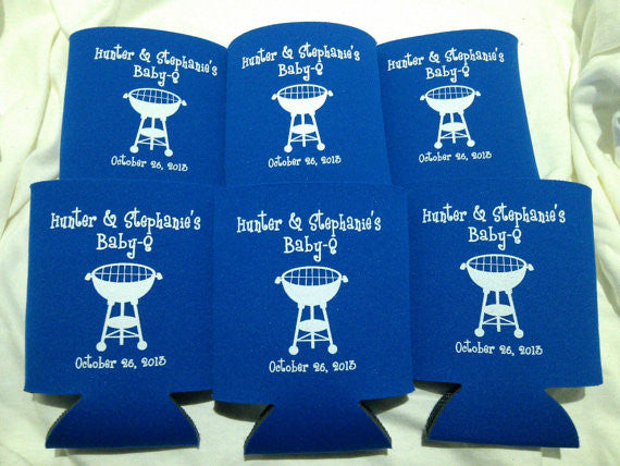 baby shower koozie favors