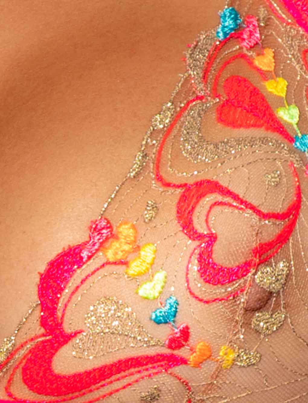 Candy Rainbow Bralette & Bottoms Set